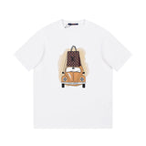 Back view of Louis Vuitton cotton t-shirt with contemporary cut
