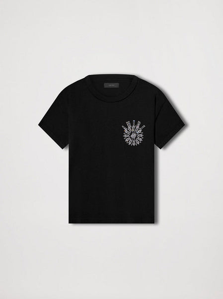 Amiri luxury t-shirt detail shot