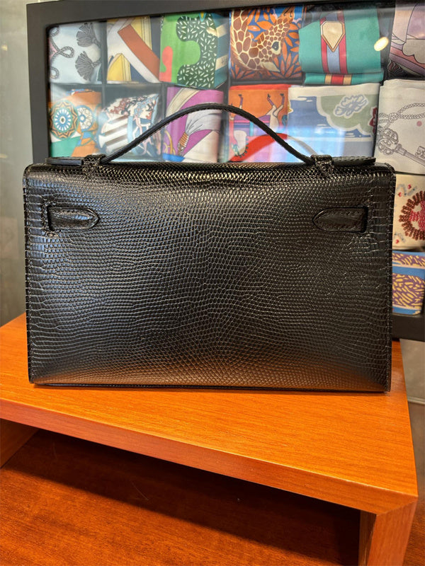 Close-up detail of modernist bag design