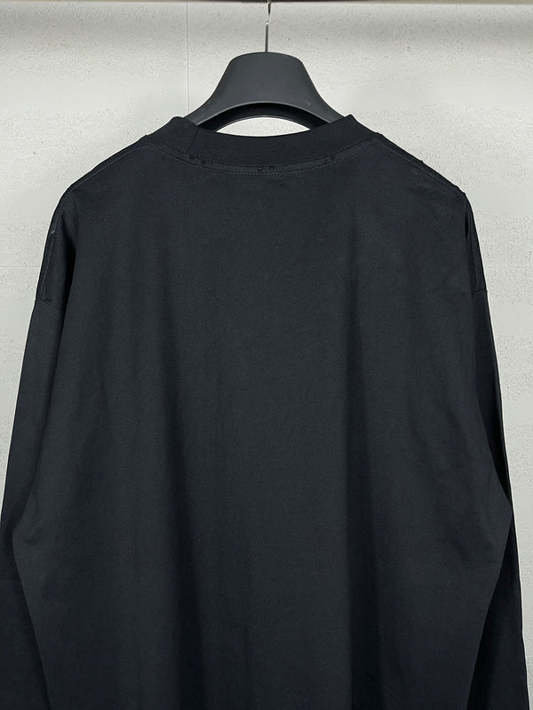 Close-up of Balenciaga designer clothing craftsmanship