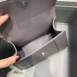 Sleek Vegan Leather Handbag - Modern Structured Build | Women's Statement Accessory #705 - alternate angle view (image 8) of designer-inspired handbag