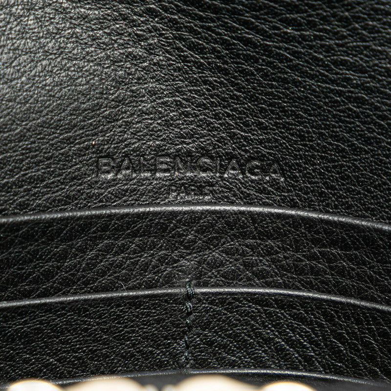 Side view of Balenciaga wallet Black premium designer bag