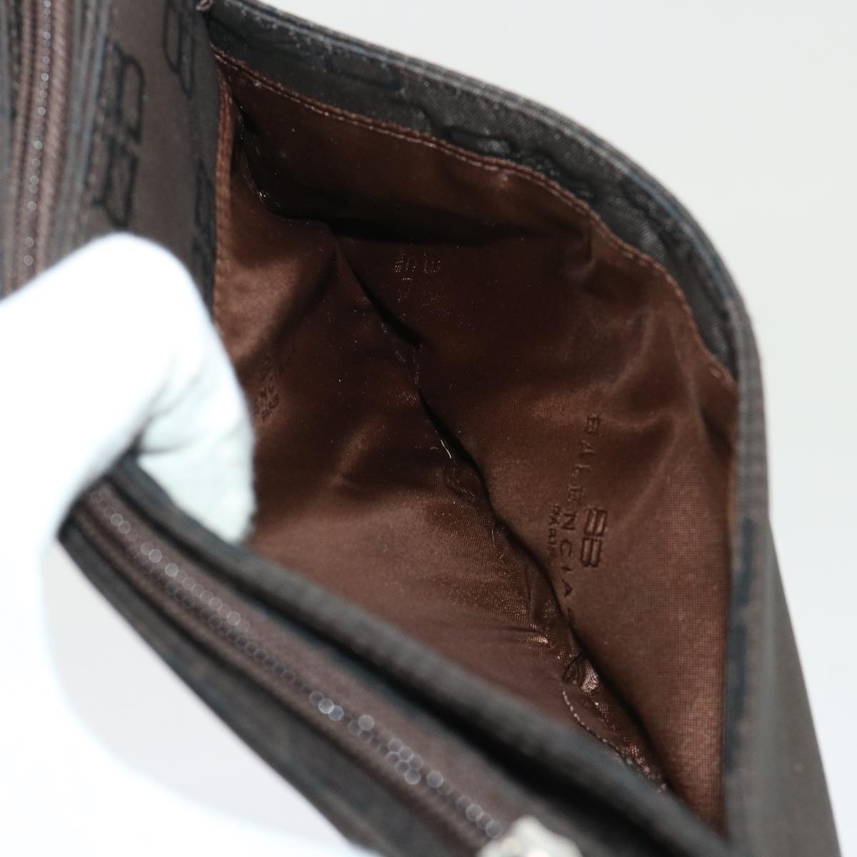 Balenciaga Accessory Pouch Nylon Brown | Premium Designer Piece