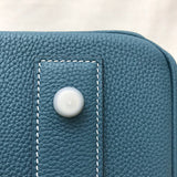 Side view of smart structured handbag