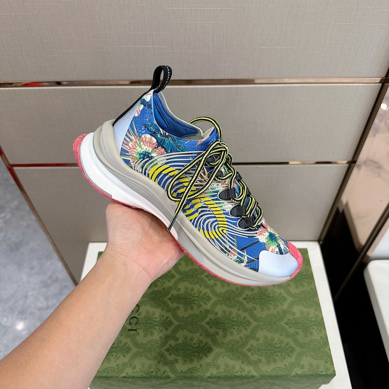 Gucci soft grey luxury sneakers view 6 premium leather build