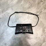 Timeless Vegan Leather Handbag - Signature Hardware Accents | Women's Statement Accessory #1015 - side angle view (image 2) of designer-inspired handbag