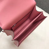 Side view of versatile structured handbag