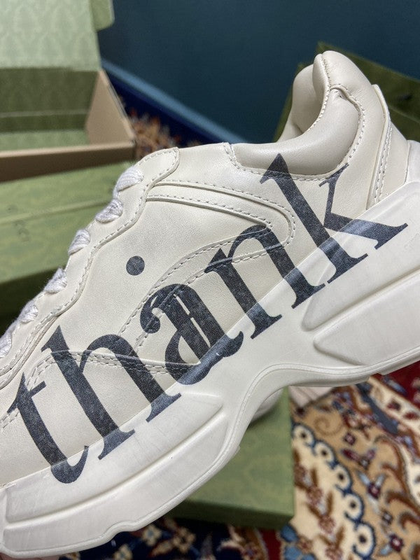 Gucci stone beige luxury sneakers view 5 classic court silhouette