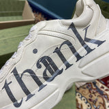 Gucci stone beige luxury sneakers view 5 classic court silhouette