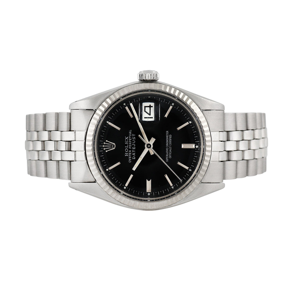 Front view of Rolex men's watch