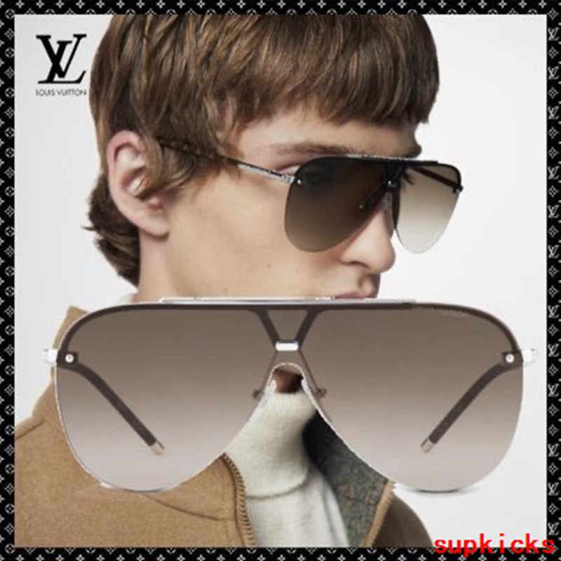 Lifestyle view of Louis Vuitton unisex sunglasses