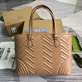 Top view of signature refined women's handbag – women's luxury accessory
