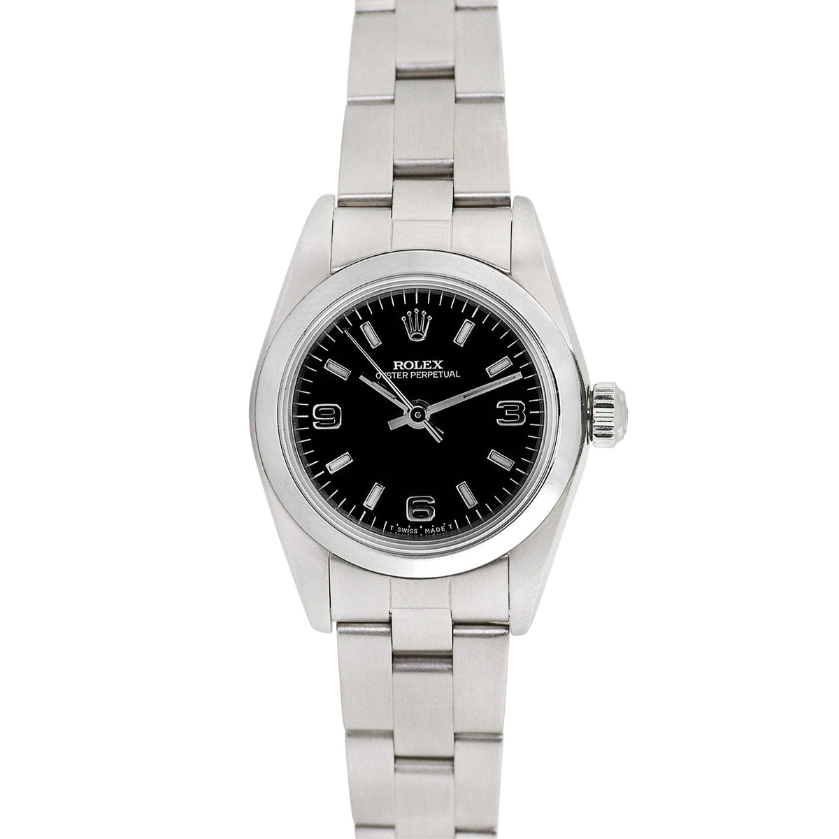 Side view of Rolex women's watch