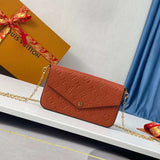 Side profile of classic sleek women's handbag – women's premium purse