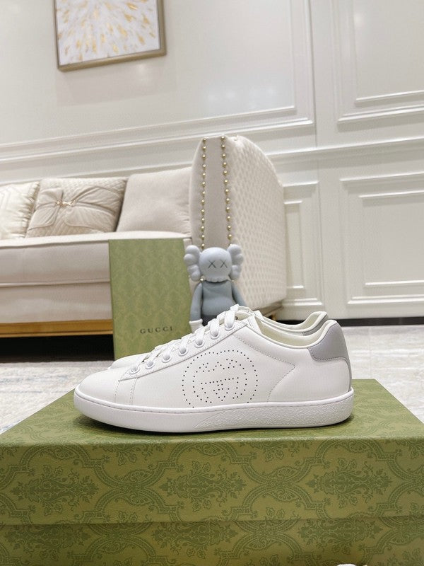 Gucci crisp white luxury sneakers view 9 everyday casual design