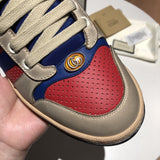 Gucci crisp white luxury sneakers view 7 heritage-inspired look
