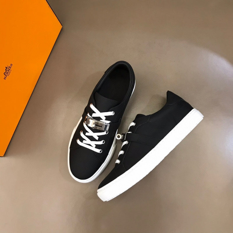 Hermes shoes Style 107 - front view, handcrafted italian detailing