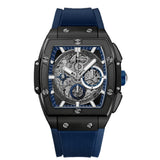 Front view of Ed Hardy men's silver watch