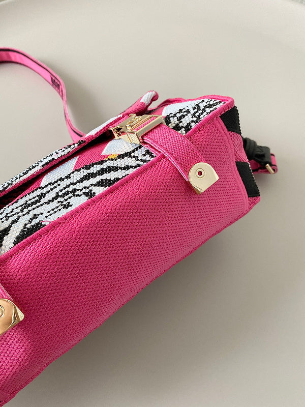 Interior view of signature statement women's handbag – women's statement bag