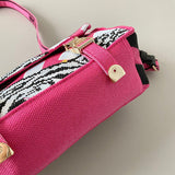 Interior view of signature statement women's handbag – women's statement bag
