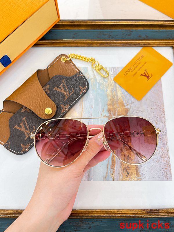 Side view of Louis Vuitton unisex sunglasses