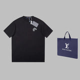 Front view of Louis Vuitton cotton t-shirt with relaxed-fit cut