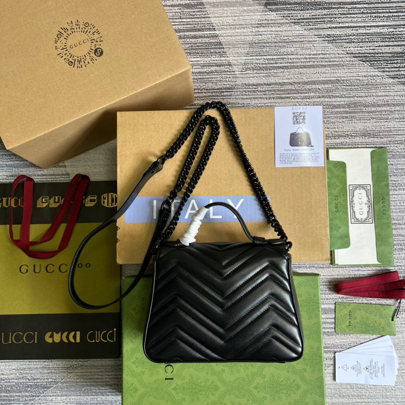 Back view of polished statement women's handbag – women's designer-style accessory