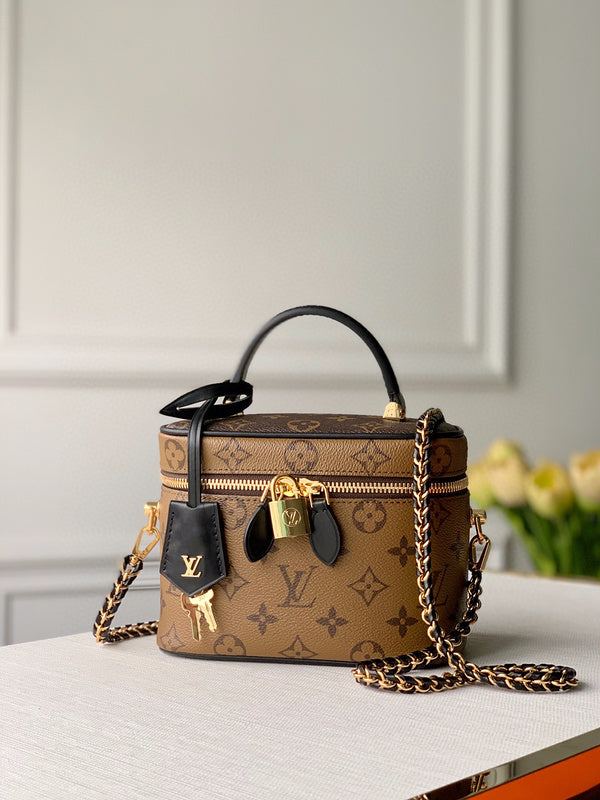 Front view of refined premium women's handbag – women's everyday handbag