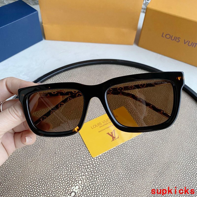 Angled view of Louis Vuitton unisex sunglasses