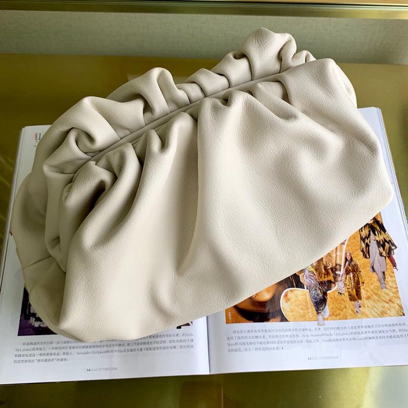 Polished Vegan Leather Handbag - Understated Luxury Look | Women's Everyday Carry Handbag #1731 - texture close-up (image 9) of designer-inspired handbag