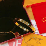 Close-up detail view of Cartier unisex jewelry piece