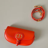 Front view of statement sleek women's handbag – women's designer-style accessory