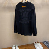 Side profile of Louis Vuitton luxury clothing with runway-inspired design