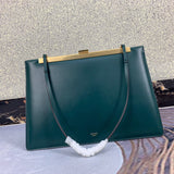 Front view of modern refined women's handbag – women's premium purse
