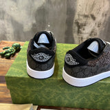 Gucci bold contrast luxury sneakers view 4 breathable knit upper