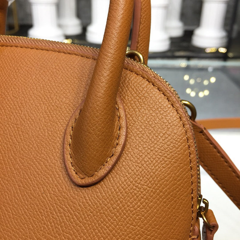 Understated Vegan Leather Handbag - Everyday Elegance | Women's Everyday Carry Handbag #888 - styled full view (image 7) of designer-inspired handbag