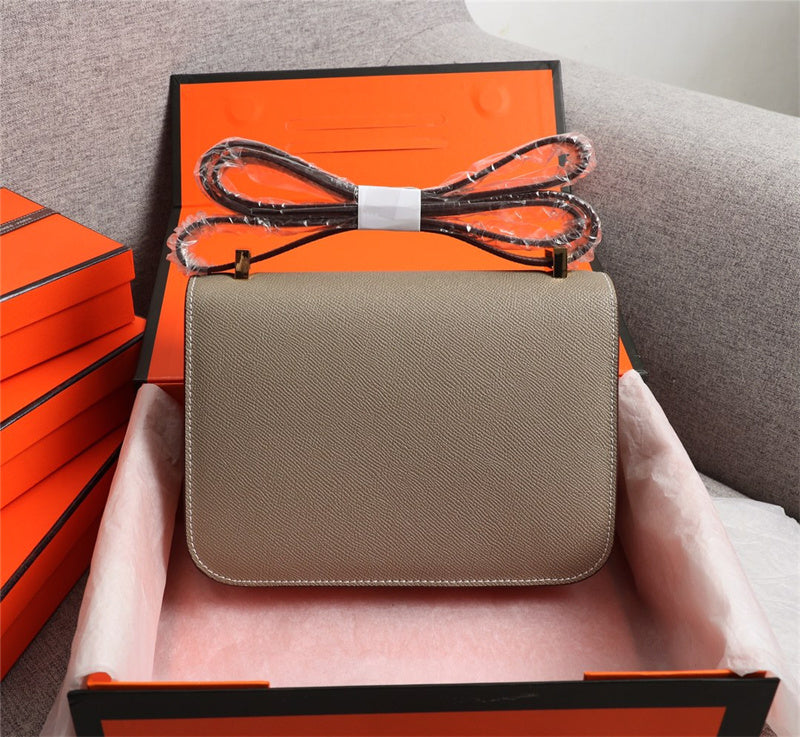Polished bag shown from front angle