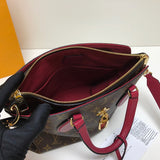 Front view of sleek classic women's handbag – women's premium purse