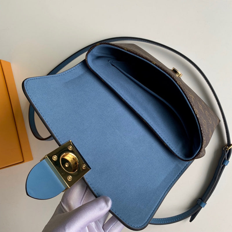 Interior view of sleek structured women's handbag – women's statement bag