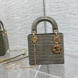 Close-up detail of statement sleek women's handbag – women's luxury handbag