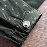 Front view of Louis Vuitton luxury clothing with logo-detail design