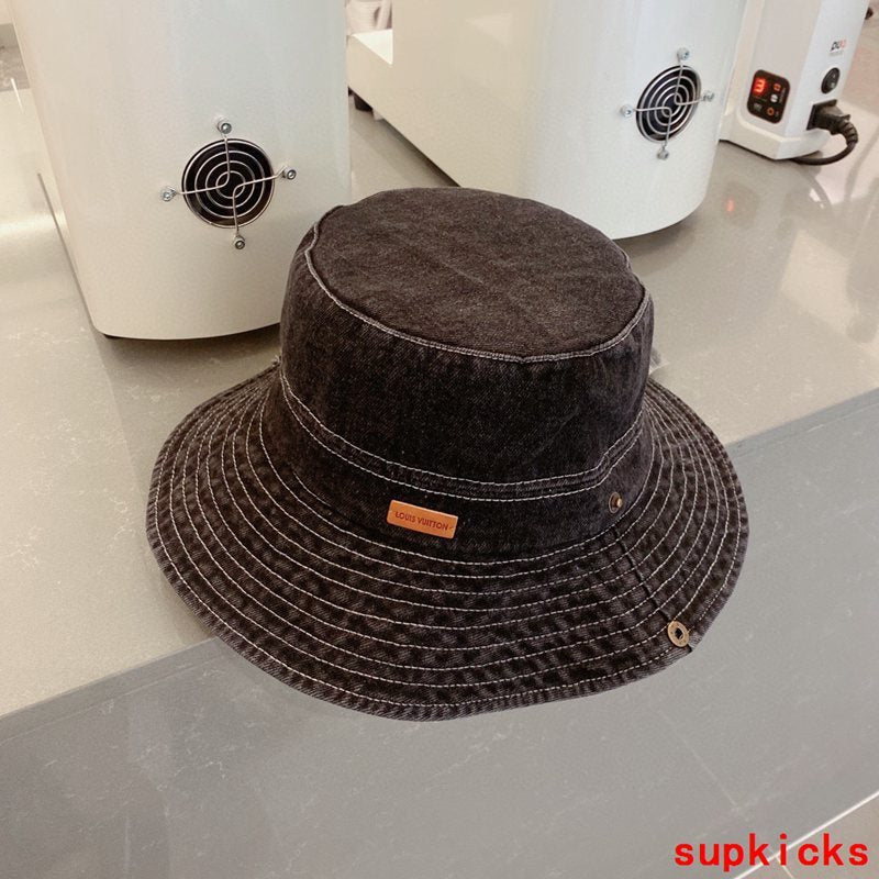 Close-up detail view of Louis Vuitton unisex cap