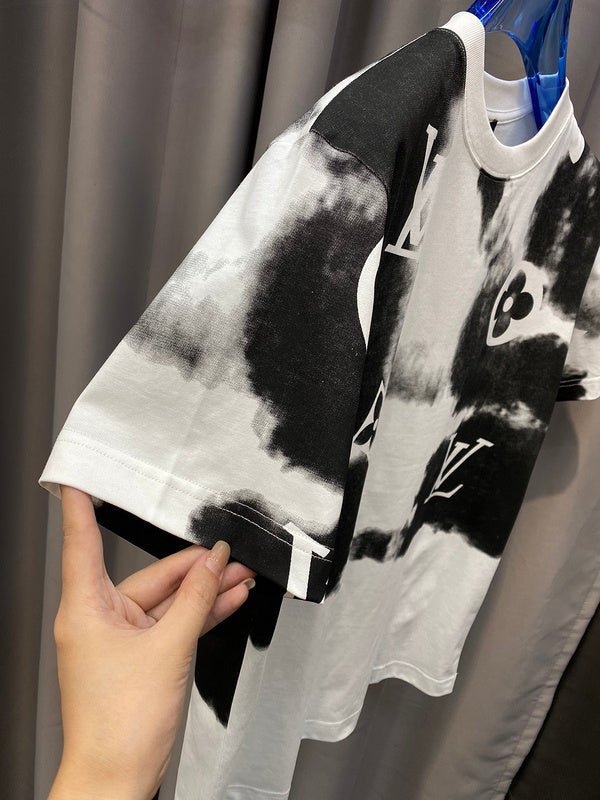 Back view of Louis Vuitton cotton t-shirt with signature branding