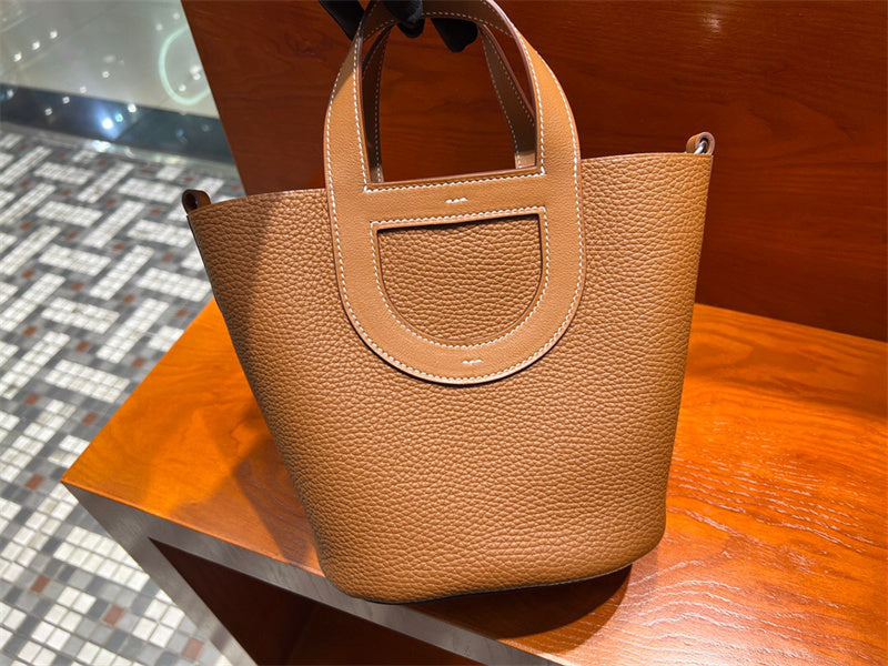 Sophisticated bag shown from front angle