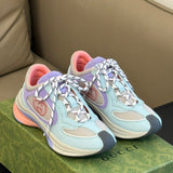Gucci crisp white luxury sneakers view 4 heritage-inspired look