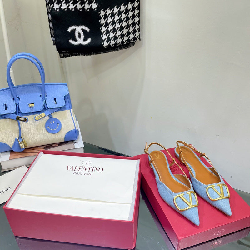 Valentino Garavani luxury shoes detail shot