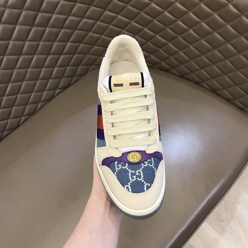 Gucci tonal black luxury sneakers view 4 chunky sole construction