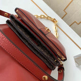Front view of polished structured women's handbag – women's everyday handbag