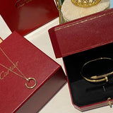 Close-up detail view of Cartier unisex jewelry piece
