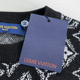 Back view of Louis Vuitton luxury clothing with monogram-inspired silhouette